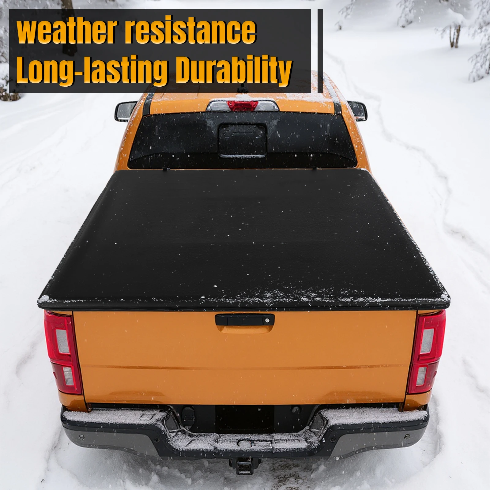 For Ford Ranger 5 Ft Pull-Lock-Go Tonneau Cover Multi-Purpose Retractable Hard Tonneau Cover Wear Resist Dual T-Slot Rear Cover