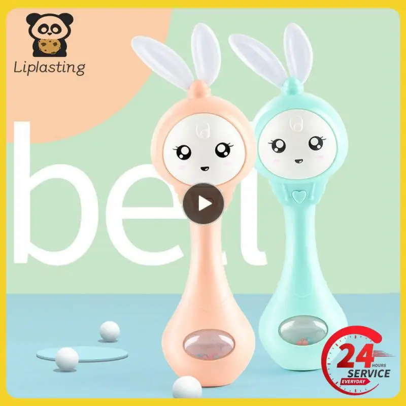 

Baby Musical Feeding Bottle Pacifier Newborn Soft Teether Rattles Educational Toy Mobile Rattles Toys 0-12M Soothing Vocal Music