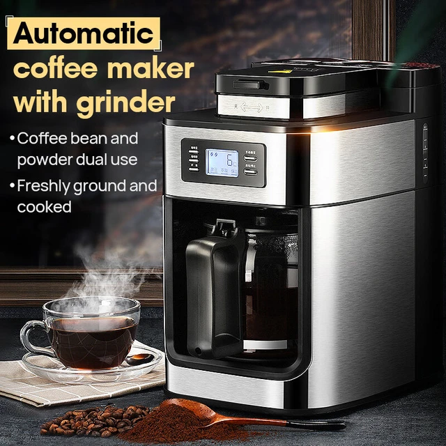 Digital programmable combo 2 in 1 whole bean to cup automatic