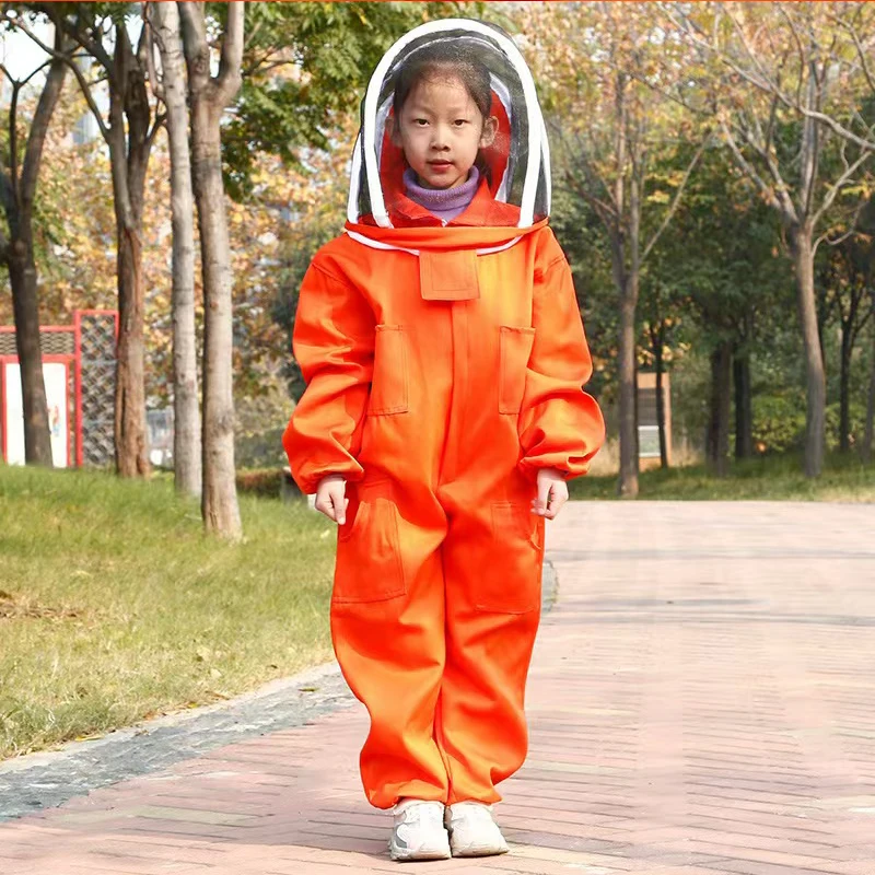 1set Kids Beekeeping Clothing Children's Breathable Anti-Bee Suit, Beekeeping Practice Clothing,bee suit