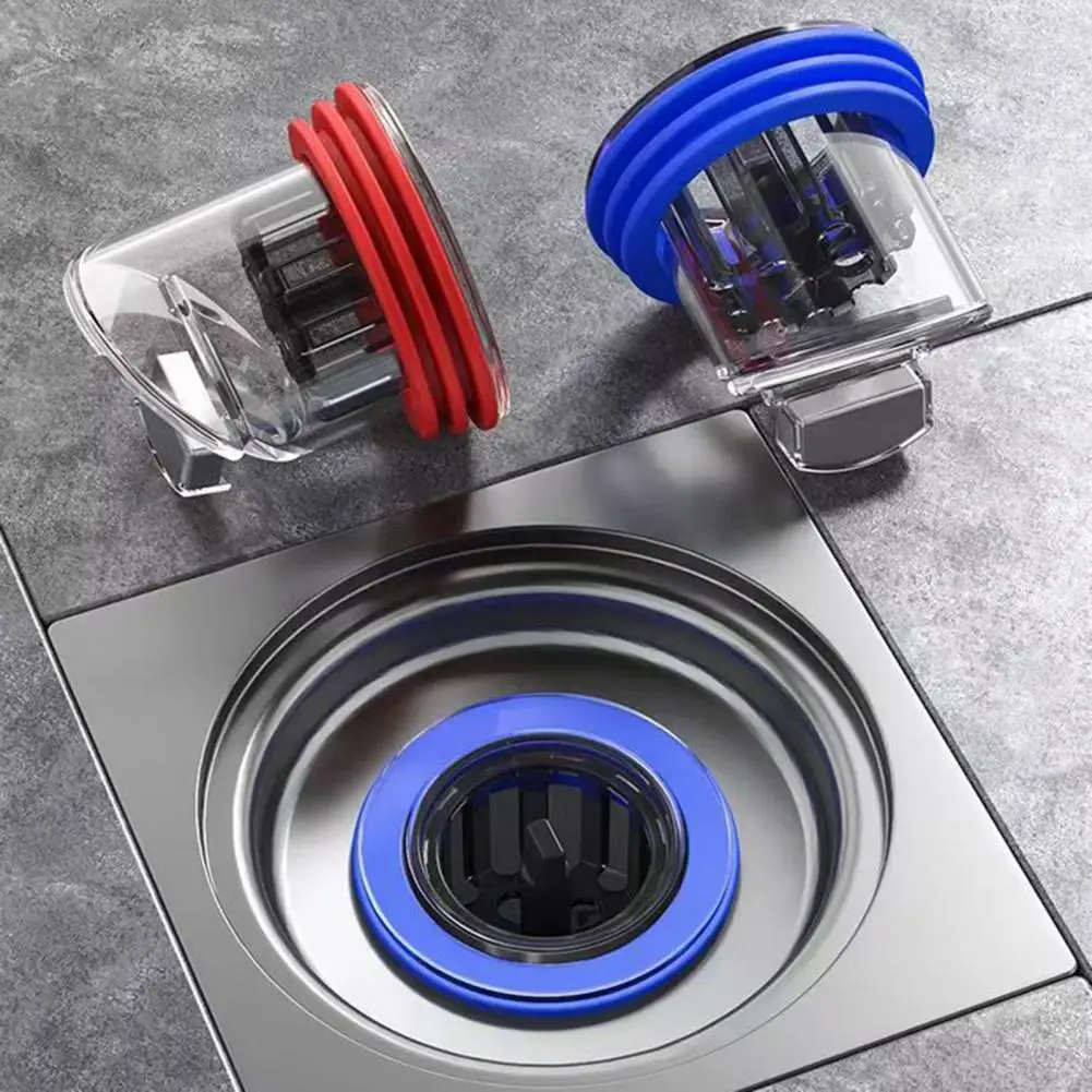 Floor Drain 4.5*4.3cm Odor Proof Anti-overflow One Way Valve Seal Sewer Drain Cover Bathroom Core For Backflow Prevention