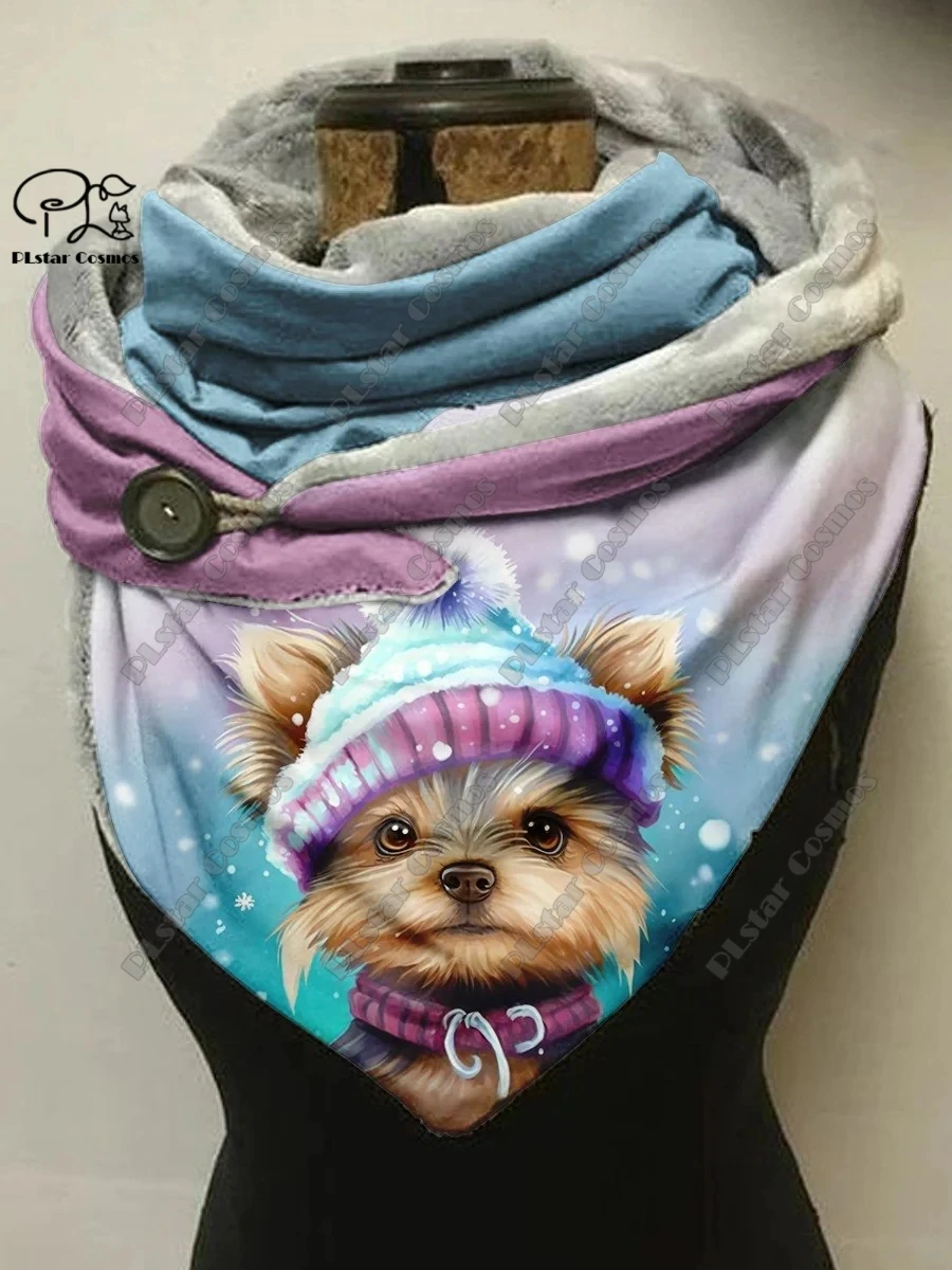 Рисунок 4 - Теплый шарф-шаль PLstar Cosmos с 3D принтом животных