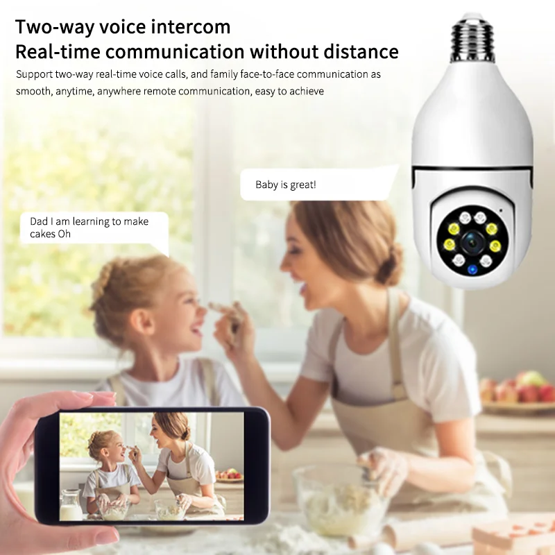 Wireless Outdoor Surveillance Video Cameras 360 Graus With Wifi 1080p Hd Mini Camera Sensor Night Vision Camcorder Smart Home