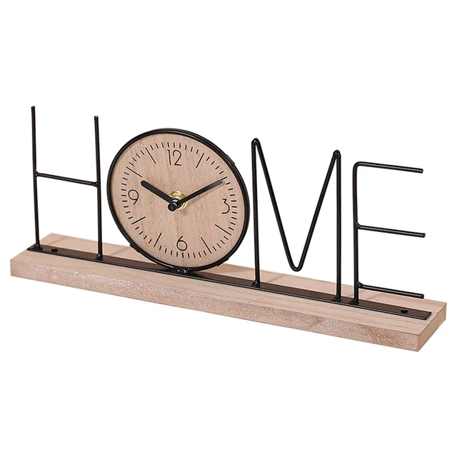 NEW creative clock ornaments Modern minimalist iron alphabet clock 6