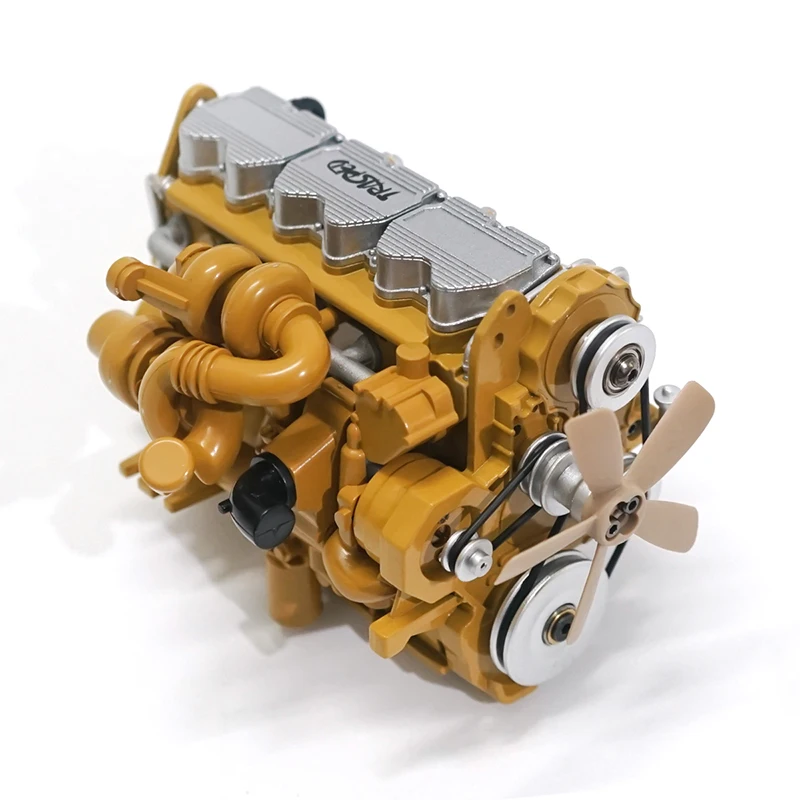 

6ASS-P01 Simulation Engine Zinc Alloy Diesel Motor Assembly metal 1/12 Carburetor for P602 RC Car Vehicles Model Parts