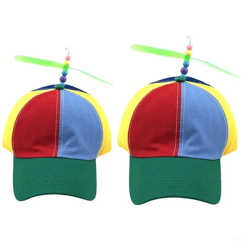 CORB Colorful Detachable Propeller Hat for Kids Adult Festival Holiday Baseball Hat