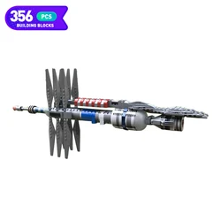 Moc – vaisseau spatial 5 interstellaires pour enfants, arme militaire, film classique, bloc de construction, modèle d'assemblage, jouet, cadeau 