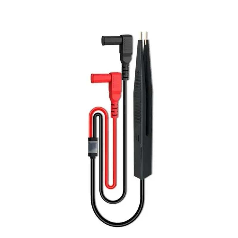 Cleqee P1510 SMD 칩 부품 멀티미터 테스트 후크 클립 핀셋 리드 LCR 테스트 도구 테스터 미터 펜 프로브 4mm 바나나 플러그