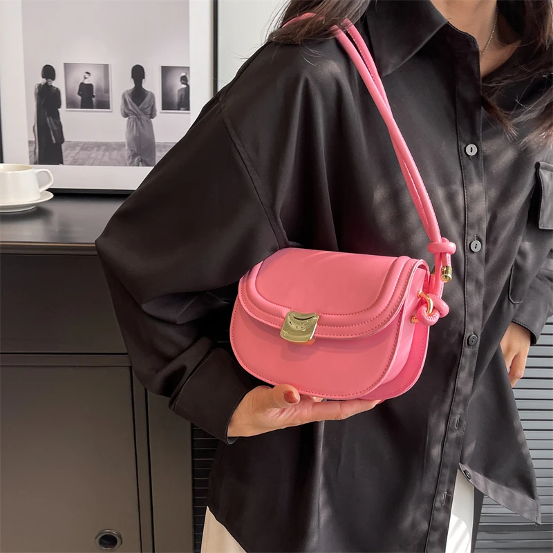 

Handbags Solid Crossbody Bags for Women Leather Bag Female Luxury Designer Shoulder Bag Fashion Flap Messenger Bags Sac A Main