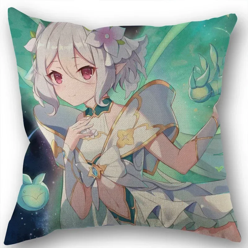 

Квадратная наволочка Kokkoro (Princess Connect!), хлопковая льняная Наволочка на молнии, 45x45 см с одной стороны, «сделай сам», подарок для офиса, дома, улицы