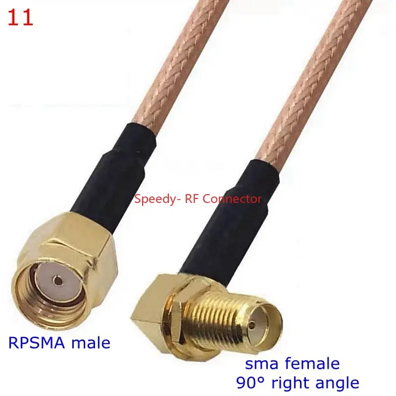 thumbnail image 1 of Kit de conector RG316 SMA a SMA macho hembra, conector RPSMA macho hembra a SMA, para cable de extensión de puente de coleta RG-316 de baja pérdida, 1 of 5