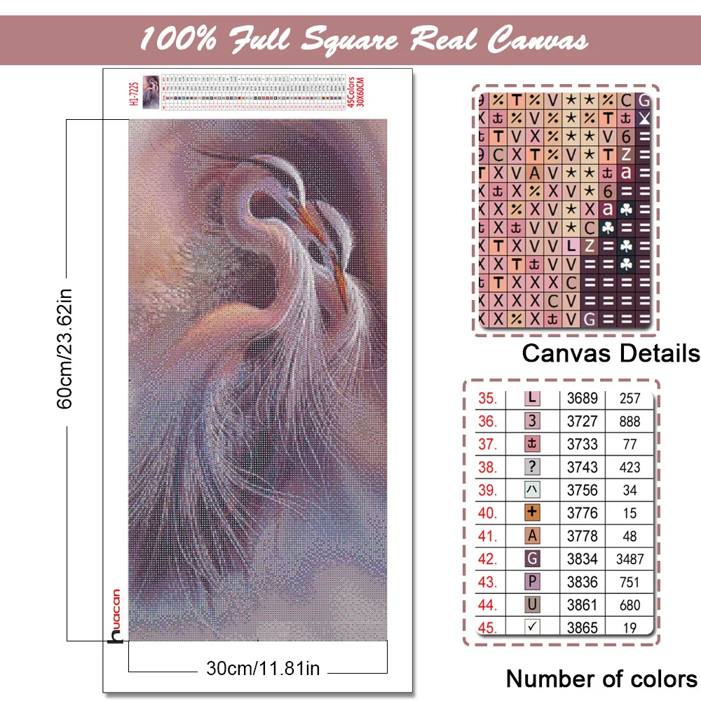 Huacan 5D Diamond Painting Full Square Bird Diamond Embroidery Animal Mosaic Home Decoration Sale diamond painting diamond painting accessories diamond painting accessory box