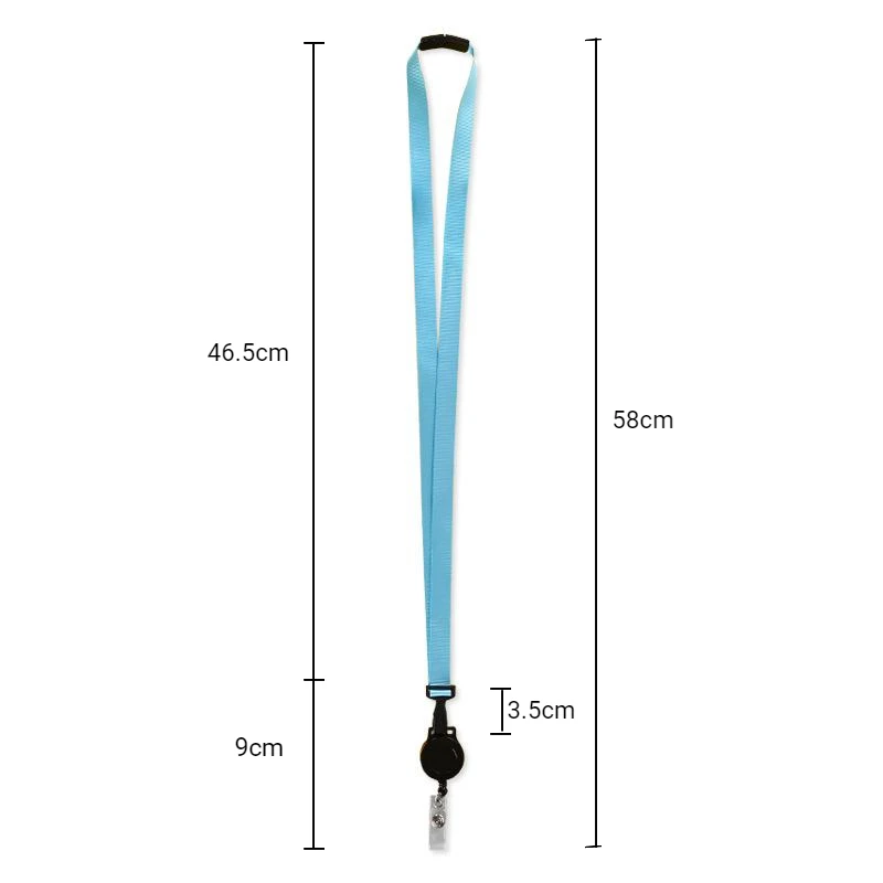 Retractable Lanyard With Badge Reel Neck Strap For ID Card Cellphone Hanging Key Employee's Staff Work Card Rope Strap Fold 46cm retractable badge reel hanging neck strap retractable id lanyard retractable key ring