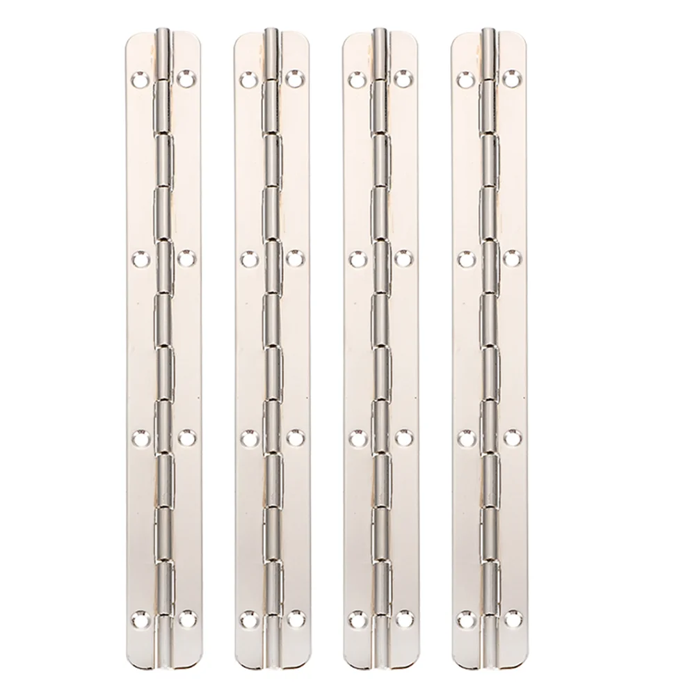 

4pcs Jewelry Box Hinges Metal Jewelry Case Hinges Long Piano Hinges for Wooden Boxes