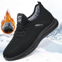 New Winters Men Running Walking Mesh Shoes Casual Sneakers Outdoor Warm Snow Boots Athletic Gym Lightweight Men Tennis Footwear 1