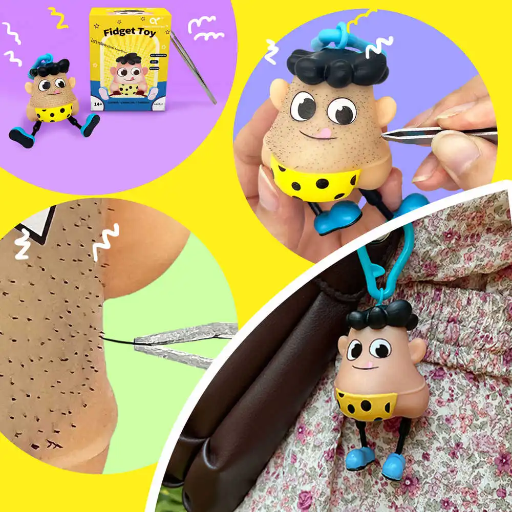 Angel's Wonderland 2PCS Polka+CoolCool Jouet Anti-Stress Kit,Blackhead  Remover Fidget Toys,Jouets Anti-Stress pour la Concentration pour Enfants  avec
