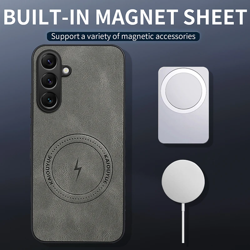 Premium PU Leather Magnetic Phone Case - Elegant and Durable Protective Cover