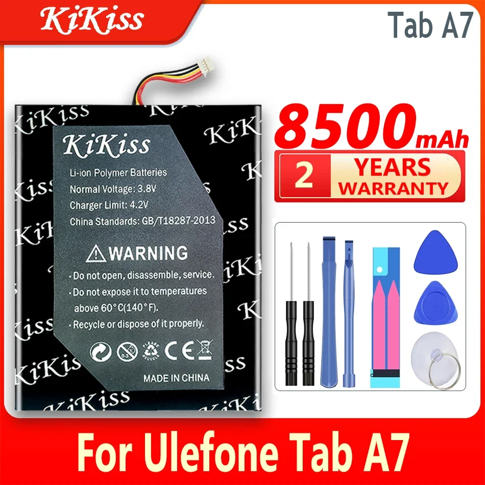 

Аккумулятор большой емкости KiKiss 8500 мАч для Ulefone Tab A7 Bateria