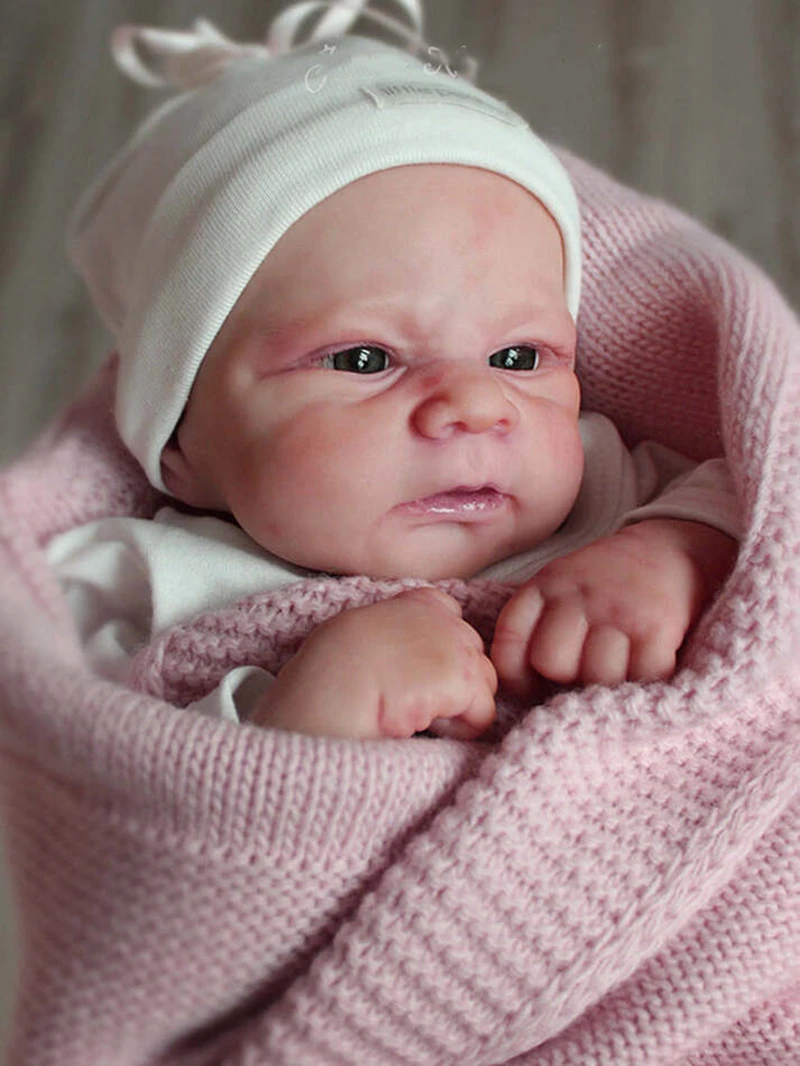 Rsg 17 Inches Reborn Doll Kit Elijah Blank Dolls Kit Unfinished Doll Parts Realistic Newborn