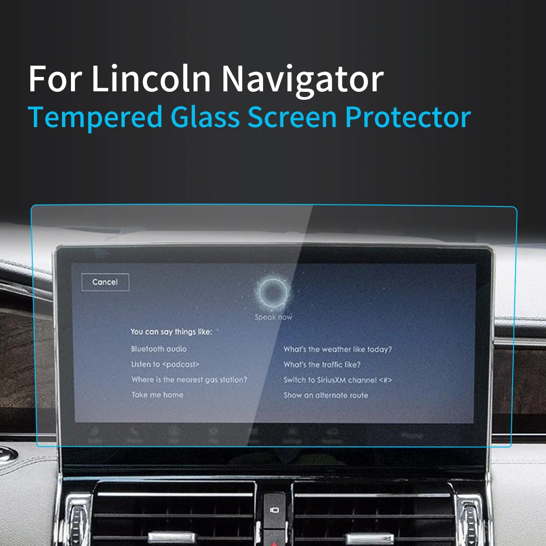

Для Lincoln Navigator 2022, защитная пленка для экрана, панель Carplay, медиа-видео, автомобильный аксессуар для интерьера