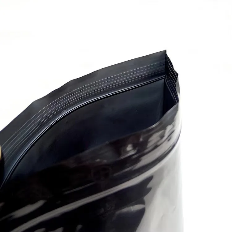 INPLUSTOP 100pcs/Lot 14 Wire Black Food Sealed Self-Sealing Plastic Packing Pouches Zip Lock Storage