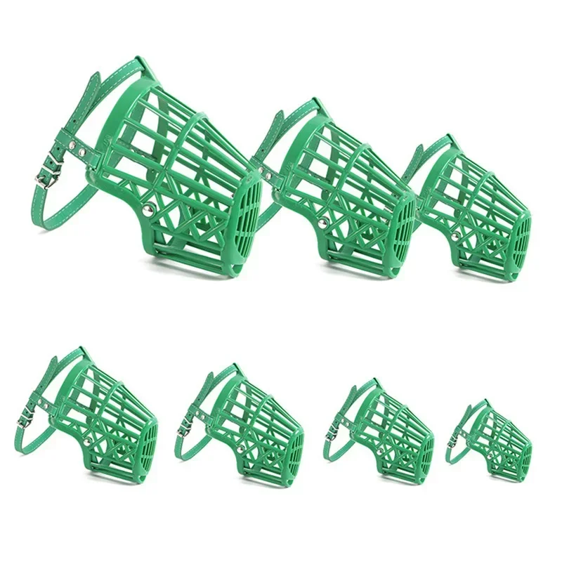 Dog Muzzle Soft Plastic Fashion Pet Dog Muzzles Environmental Protection Rubber Cover Puppy Medium Supplies Breathable