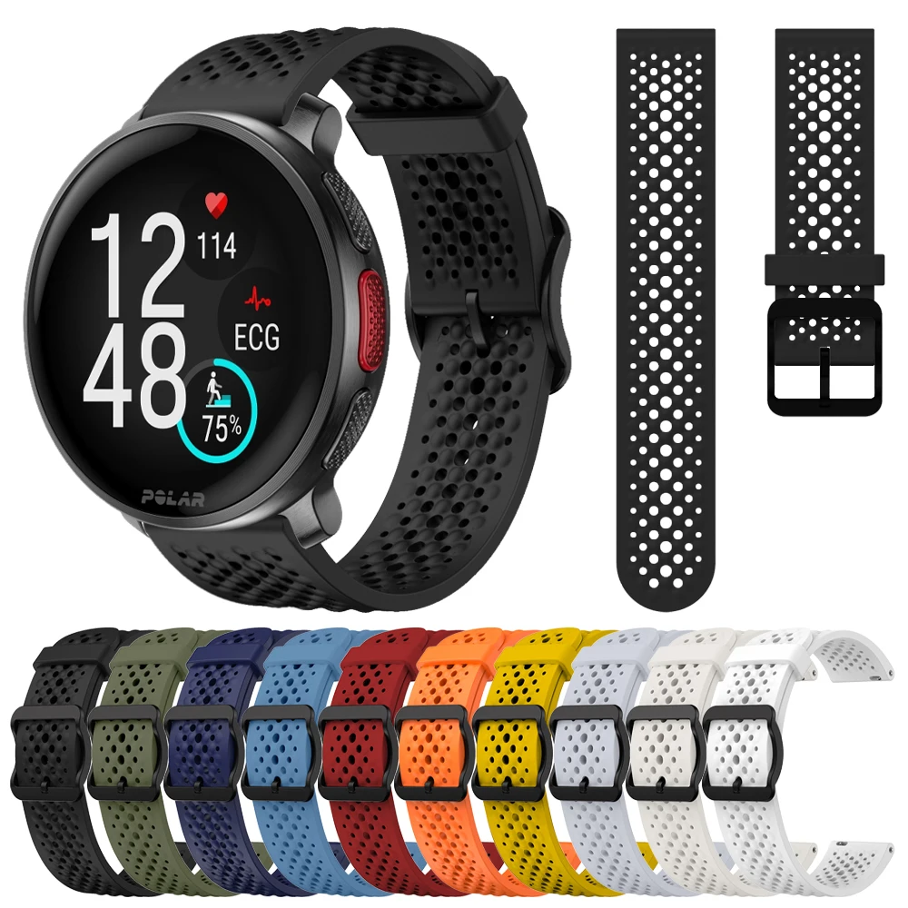 Silicone Smartwatch Strap, Versatile 22mm Replacement Wristband