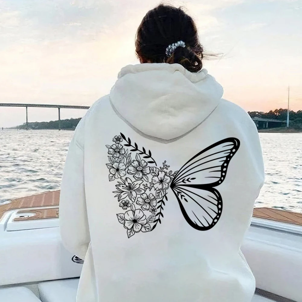 スウェット・トレーナー HANAHAII Butterfly Lettering Sweatshirt (5 COLOR) Sfe9effe71f5f42149f5c75ba5935e