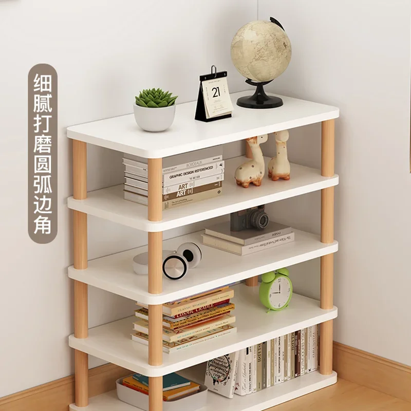 Small Display Storage Organizer Stationery Bookcases Shelves Wooden Kids Bookshelf Wall Shelf Corner Estante Home Furniture WKBS