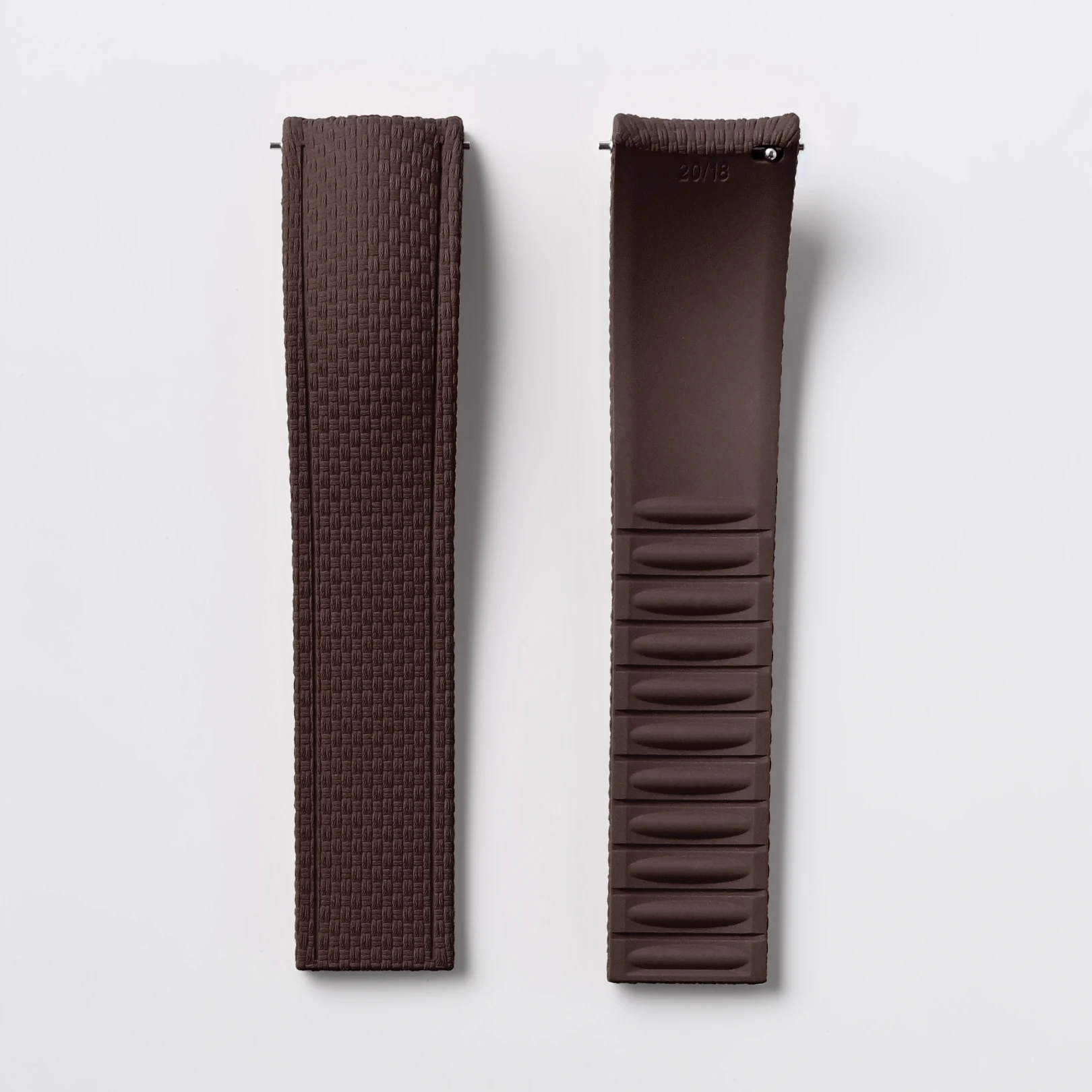 Universal Fluoro Rubber Quick Release Watch Band - Customizable Cut-to-Size Strap