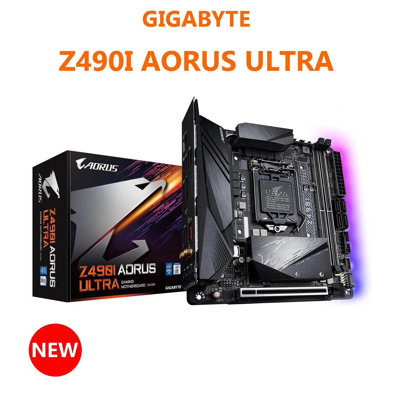 Gigabyte Z490I Aorus Ultra Lga 1200 Scheda Madre Intel Z490 Mini-Itx Processori Intel Core Series Di Decima Generazione Dual M.2 Wifi 6
