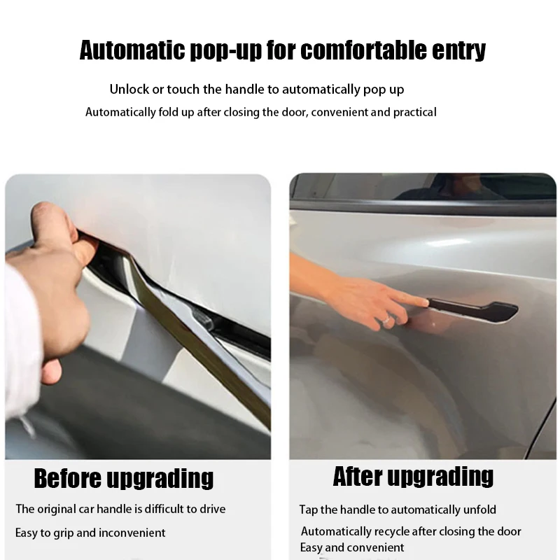 전기 스마트 자동 문짝 핸들 감소 기어, 테슬라 모델 3, 3, 하이랜드 2024 용, 다채로운 핸들 바, 최신 모델 Y