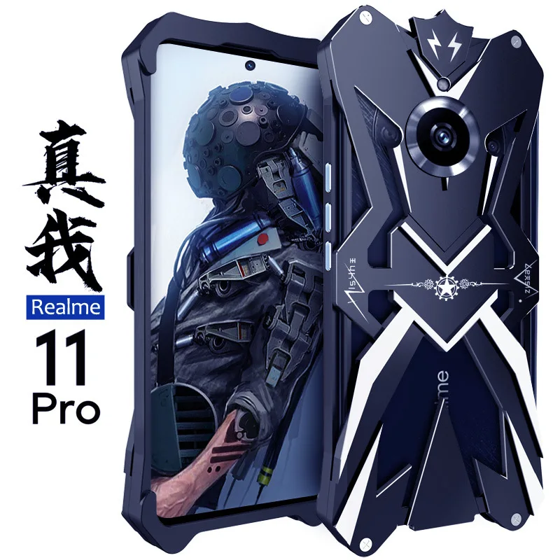 Original Zimon Luxury New Thor Heavy Duty Armor Metal Aluminum Phone Cases For Oppo Realme 11 Pro Plus Gaming Cover Case