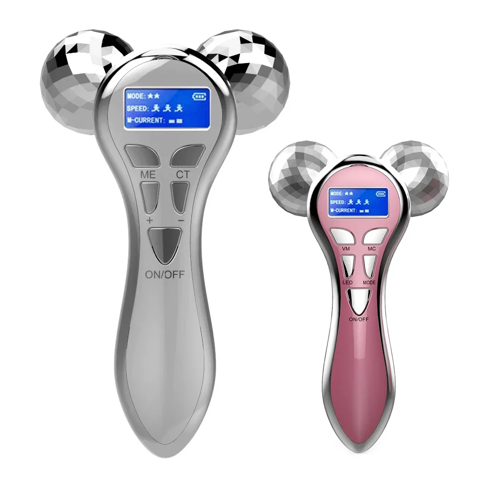 Electric Facial Slimming Rollor Facial Micro-current Beauty Instrument Face Lift Roller Massager Skin Tighten Beauty Devices