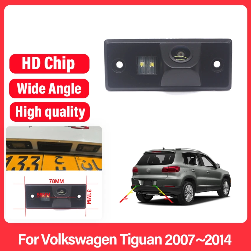 

Камера заднего вида Камера для Volkswagen Tiguan 2007 2008 2009 2010 2011 2012 2013 2014 Full HD Ночное видение резервная камера водонепроницаемая Камера из водонепроницаемого материала