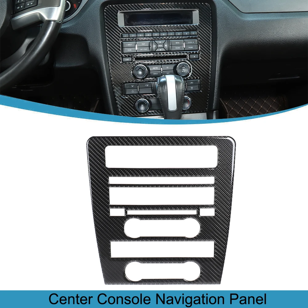 

for Ford Mustang 2009 2010 2011 2012 2013 Car Center Console Navigation Panel Decoration Cover Stickers Auto Interior Accessory