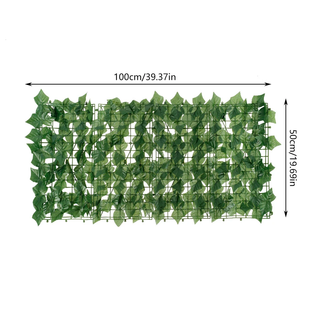 Xnferty Recinzione per Patio con Foglie di Alloro Artificiale, Schermo per Recinzione per la Privacy Dell'edera Artificiale, Simulazione di Siepe(0.5x3 Meters-Foglia di Anguria Stampata a Colori
