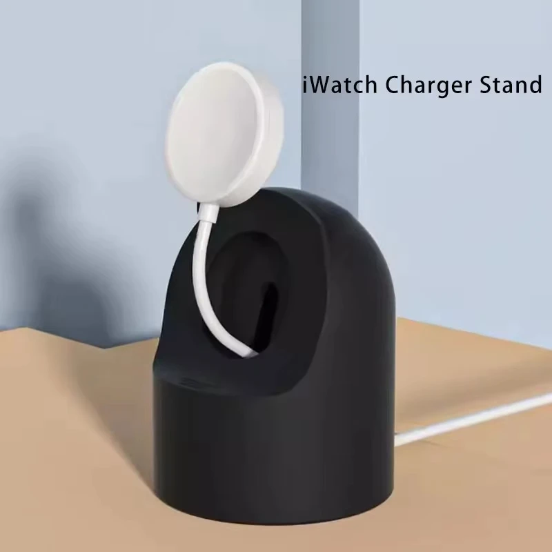 Charger Stand For Apple Watch Series Ultra2/10/9/8/SE/7/6/SE 49mm/46mm/45mm/44mm/42mm/41/40/38 Durable Silicone Nightstand Mode apple watch charger stand apple watch charging bracket