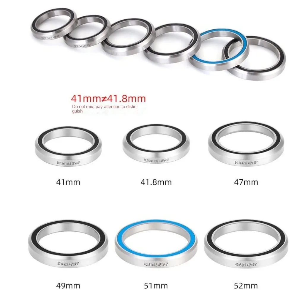 General TOOPRE Bike Headset Bearing Steel Wear Resistance Bicycle Headset Bearing Steering Bearings Waterproof Bike Repair Parts