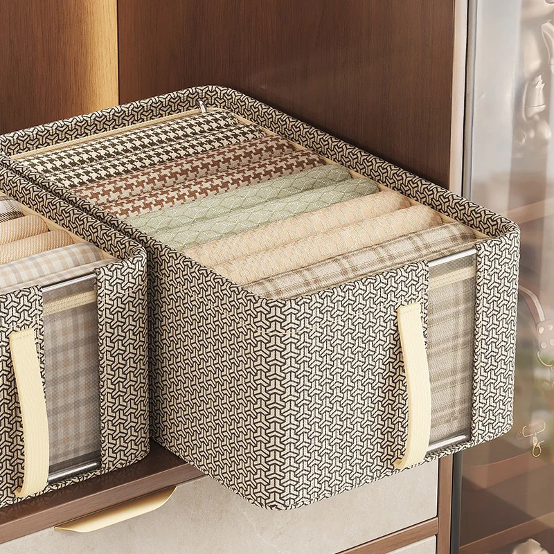 1/3PCS Collapsible Clothing Organizer Thicken Clothes Storage Bag Pants Sweater Storage Cabinets Drawers Organizer Containers 2