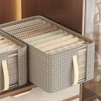 1/3PCS Collapsible Clothing Organizer Thicken Clothes Storage Bag Pants Sweater Storage Cabinets Drawers Organizer Containers 2
