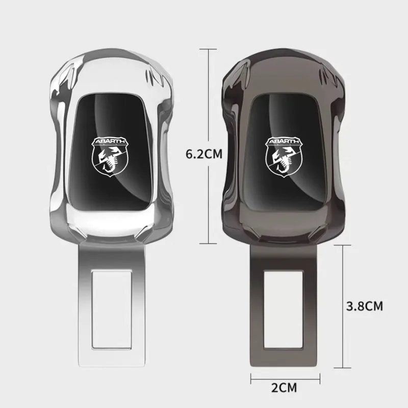 자동차 안전 벨트 클립 익스텐더 안전 벨트 잠금 소켓 안전 버클, Abarth 500 500C 500E 595 스파이더 PUNTO 자동차 액세서리, 신제품