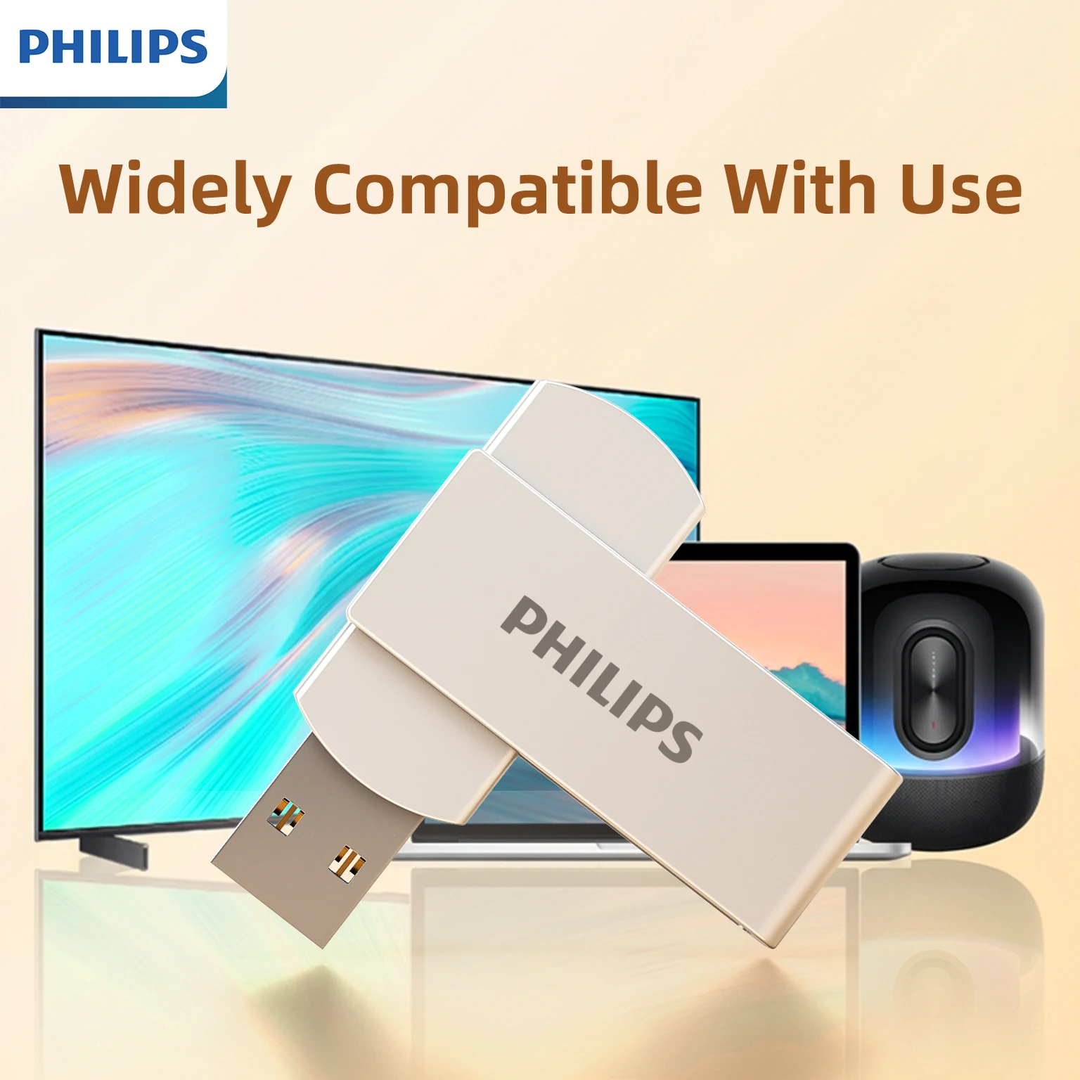 Philips High-Speed USB Flash Drive with Multi-Capacity Portable Storage