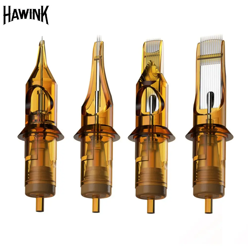 

HAWINK 50PCS Tattoo Needles Cartridge High Quality For Magnum/Round Magnum Shader (0.3mm/0.35mm) Makeup Tattoo Supplies