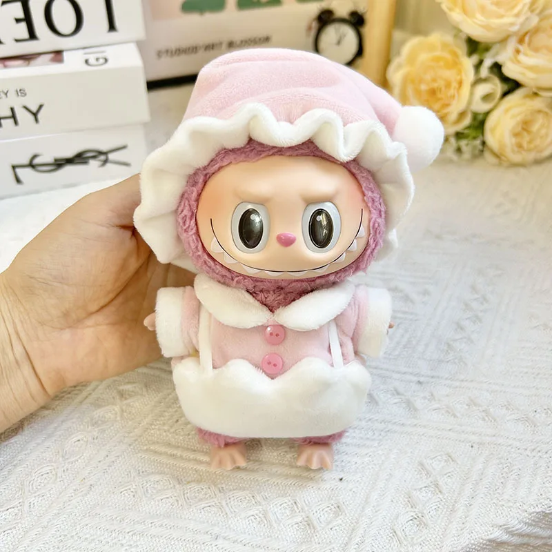 thumbnail image 1 of Ropa y accesorios para muñecas de peluche de 17 cm, minimuñecas de peluche, para Kpop, Exo, Labubu, ídolos de Corea, mono de tiburón, regalo para niñas., 1 of 5