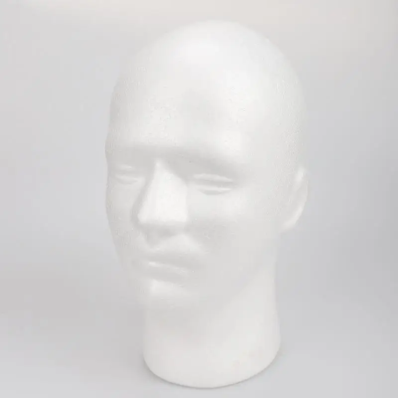 Foam model head Mannequin Head Display Hairpieces Stand Holder Male Wig Display Mannequin Head Foam Wig Stand