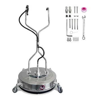 30Inch Pressure Washer Surface Cleaner Dual Handle Stainless Steel Power with 4 Wheels 5200 PSI for Concrete Patio Sidewalk Deck 1