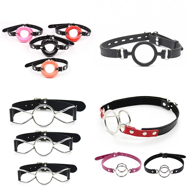 Couple Open Mouth Gag Ball Fetish BDSM O-Ring Oral Bondage Restraints Gags Roleplay Flirt Submissive Slave SM Exotic Accessories