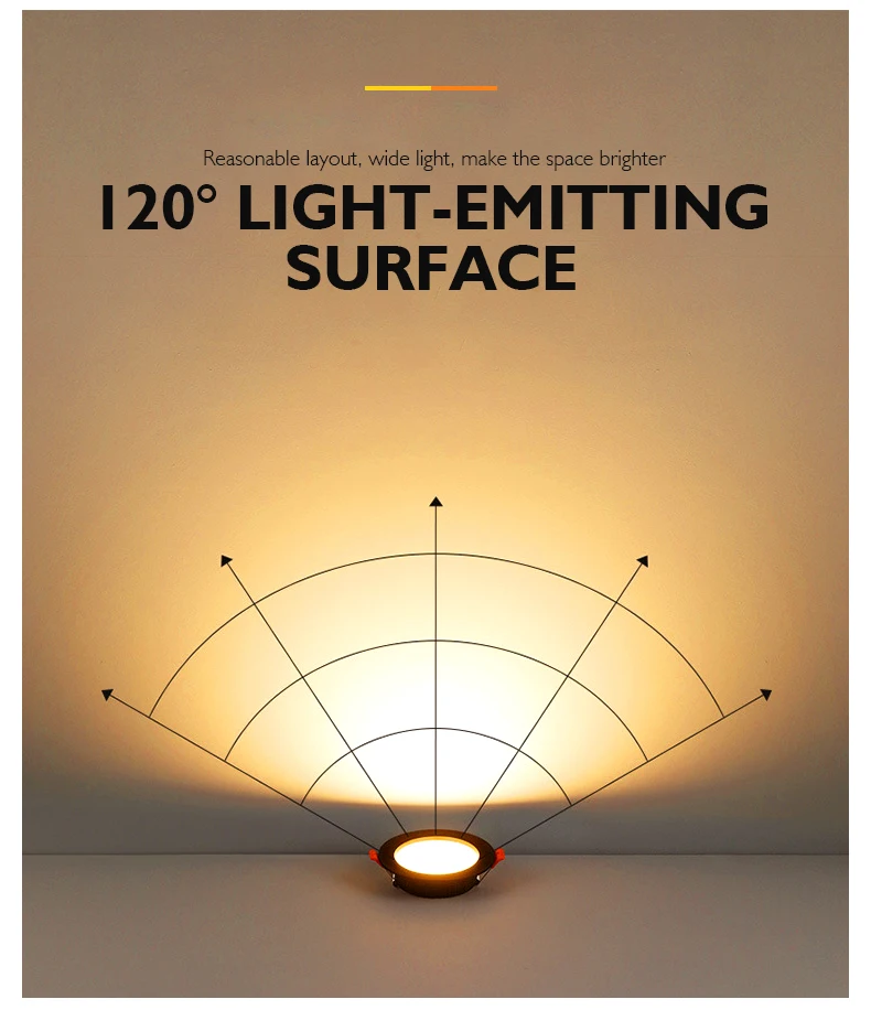 6pcs LED Downlight 5W 7W 9W 12W 15W 18W Ceiling Spot Light Recess Lamp Warm White/Cold AC220V-240V downlighter