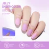 Coscelia Nail Gel Polish Set 7ml Jelly Nail GelCrystal Translucent Clear Pink Nail Art Semi Permanent Soak Off UV LED Varnish 3